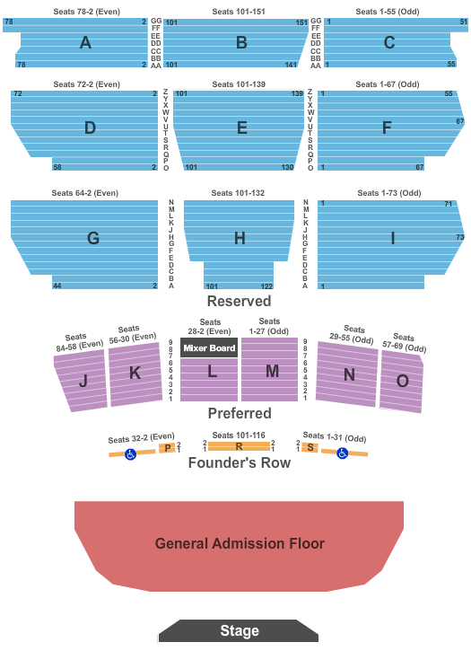 Santa Barbara Bowl Santa Barbara Bowl Seating Chart